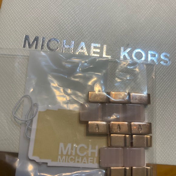 Michael Kors womens Jaryn Rose Gold- Tone and Acetate watch